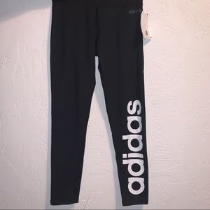 Adidas Climalite Black Logo Leggings